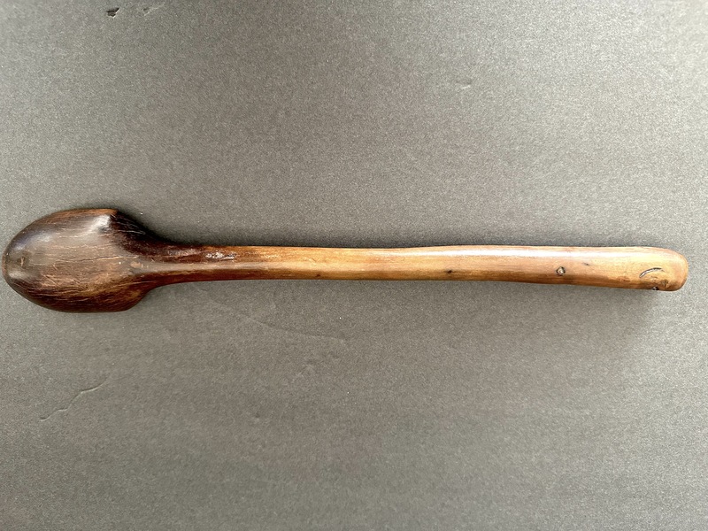Primitive Wood Ware Long Spoon Native American