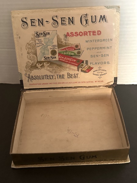 "06 Country Store Sen-Sen Chewing Gum Display Box