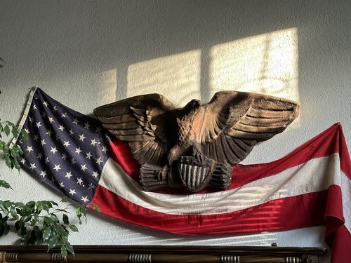 Large Antique American Eagle Circa 1880s to 1900.