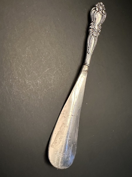 Nice Antique Childs Sterling Silver Shoe Horn