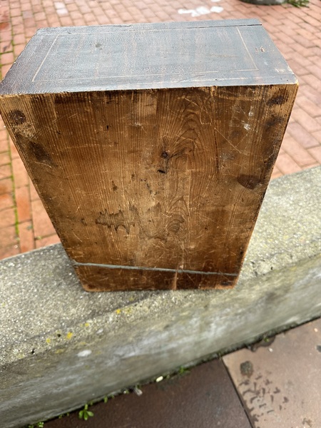 Vermont 1870 Grain Painted Fruits Wood Vanity Box
