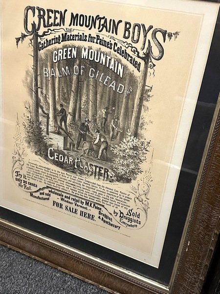 Important 1868 Vermont Patent Medicine Broadside