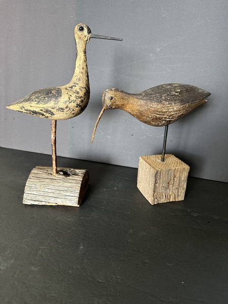Pair of Shorebird Decoys. Nice Paint