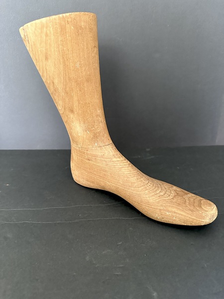 Antique Wooden Carved Treen Shoe Form 19th C