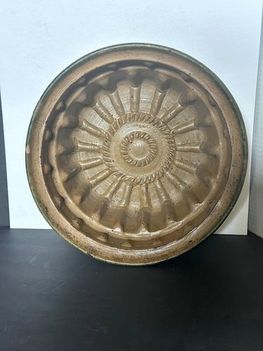 Great Colors 19th C Pottery Bundt Mold