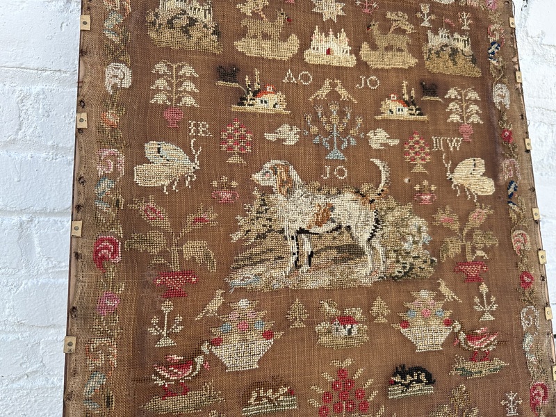 American Patriotic Sampler W Many Animal Motifs