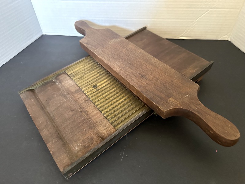 19th C Apothecary Two Piece Pill Maker Walnut Nice