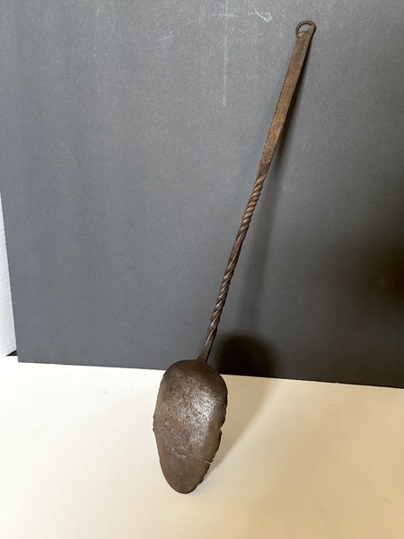 Colonial Period Lg Primitive Iron Cooking Spoon