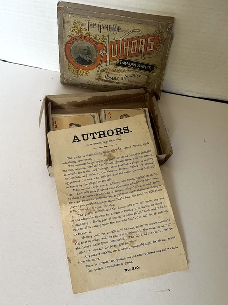 1893 Patent Game of Authors Complete
