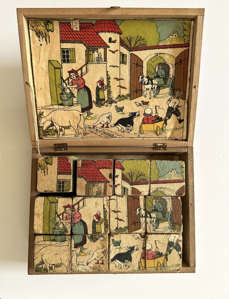 Sweet Antique French Childs Puzzle