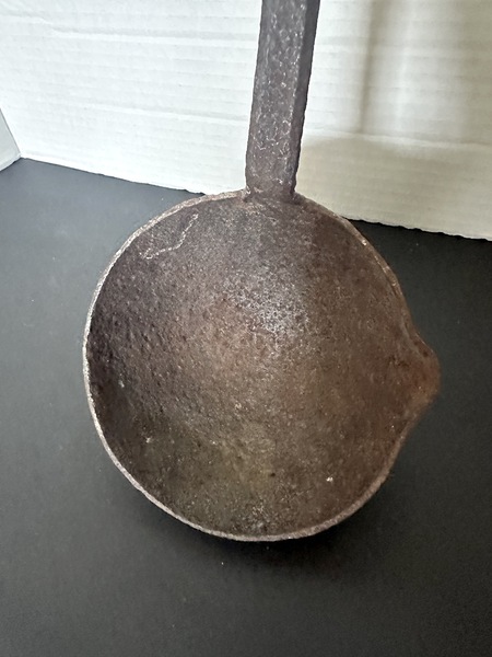 Early Blacksmith Made Cast Iron Cooking Ladle