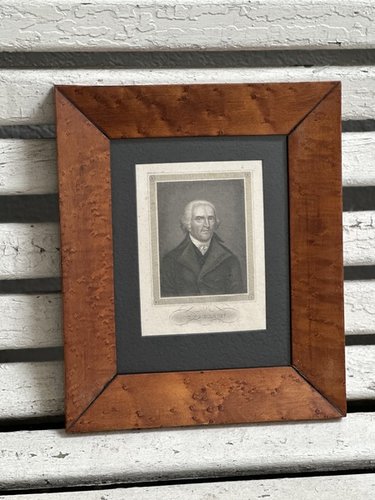 Early Engraving Thos. Jefferson in Georgian Frame