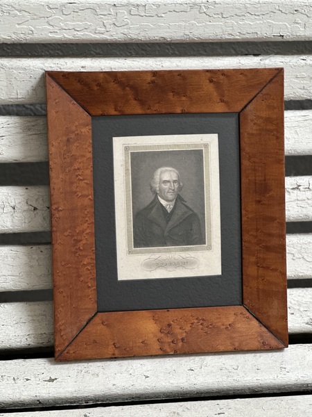 Early Engraving Thos. Jefferson in Georgian Frame