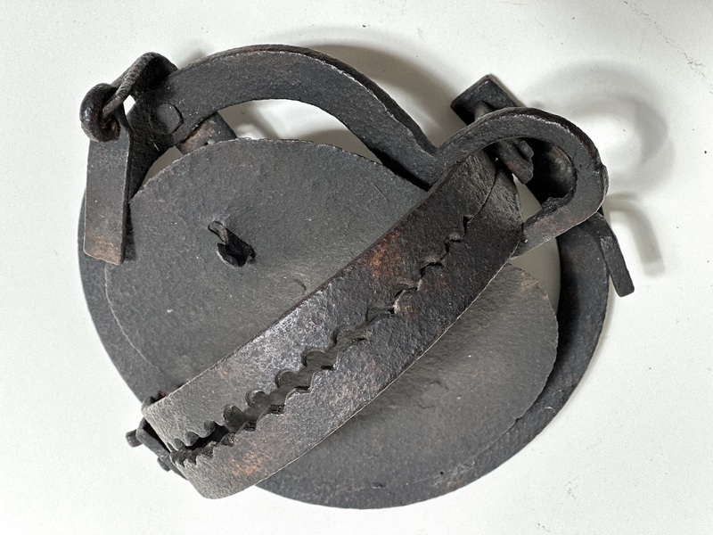 Early American Wrought Iron Pole Hunting Trap
