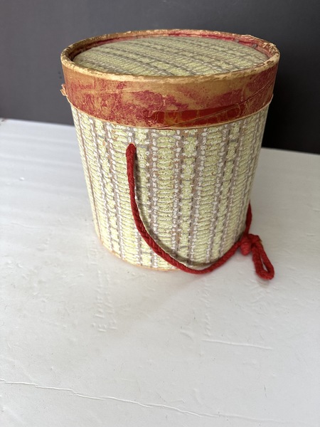 Wallpapered Container Circa 1920-1930