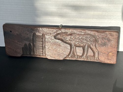 19th C Penn Dutch Springerle Chestnut Wood Mold