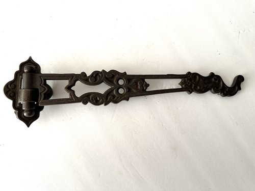 Two Piece Cast iron 1880s Lamp or Plant Hanger