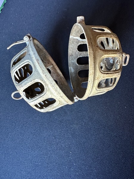 1880s Painted Cast Iron String Holder Vermont