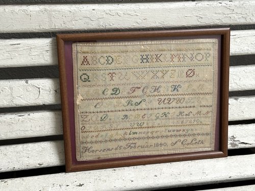 American Sampler 1840 S C Leth Graduated Fonts