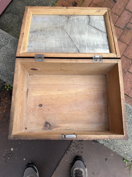 Vermont 1870 Grain Painted Fruits Wood Vanity Box