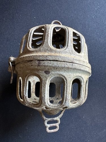 1880s Painted Cast Iron String Holder Vermont