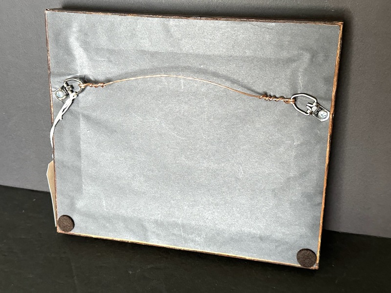 Early 1820s Painting of Plums Birdseye Maple Frame