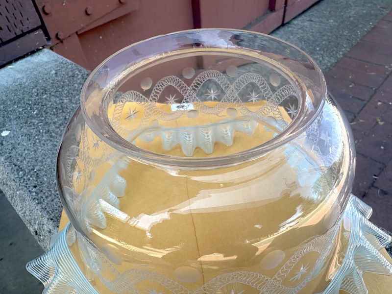Extraordinary 1870s Gas Lamp Shade