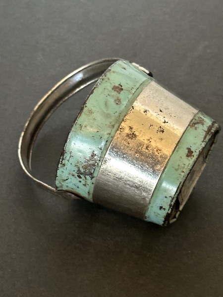 Robins Egg Blue Tin Prosperity Bank J Chien Toy