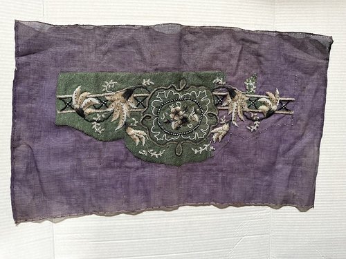 Indigenous Glass & Metal Beadwork Embroidery Sash