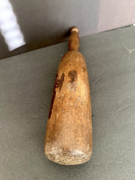 Large Early American Wood Ware Culinary Pestle