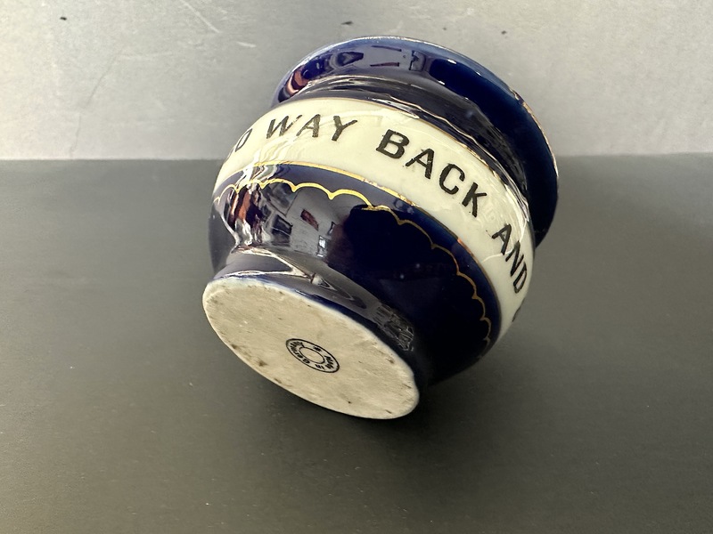 Small Mini Glazed Pottery Chamber Pot Whimsy Piece