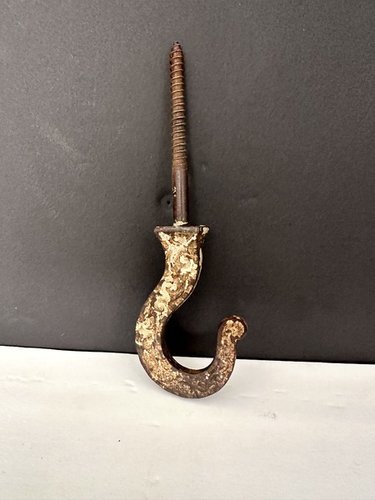 1860s Cast Iron Decorative Lamp Plant Hanging Hook