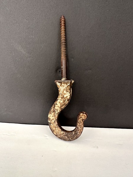 1860s Cast Iron Decorative Lamp Plant Hanging Hook