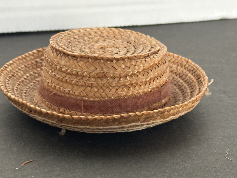 Early Dolls Straw Hat Very Good