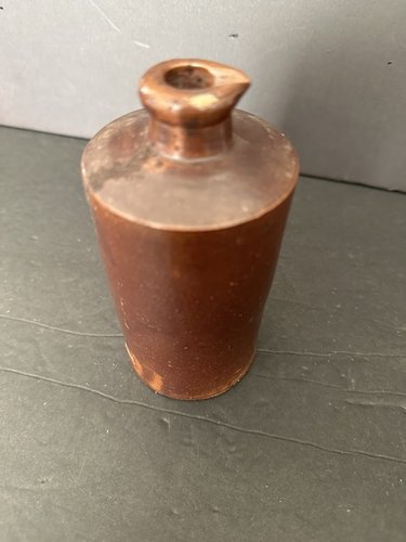 Redware Pottery Cruet or Ink Dalton Lambeth