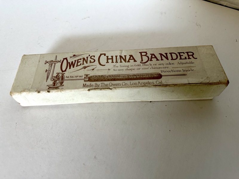 1912 Owens China Bander for Plate Decorating