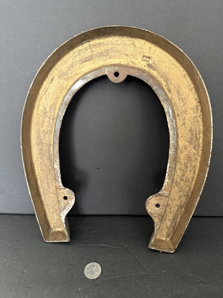 Antique Cast Iron Rest Your Feet Here Painted Sign
