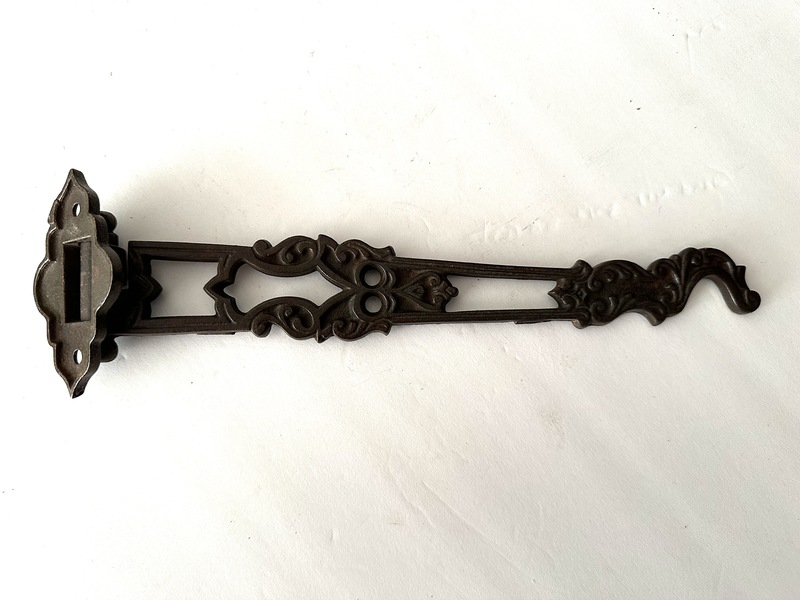 Two Piece Cast iron 1880s Lamp or Plant Hanger