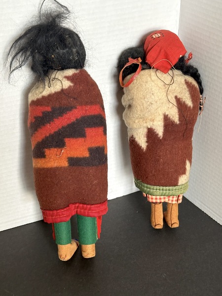 Vintage Skookum Native American Family Dolls
