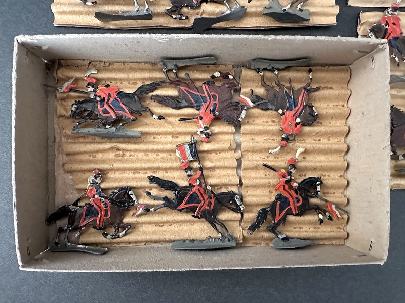 41 in The Box Vintage French lancers toy Soldiers