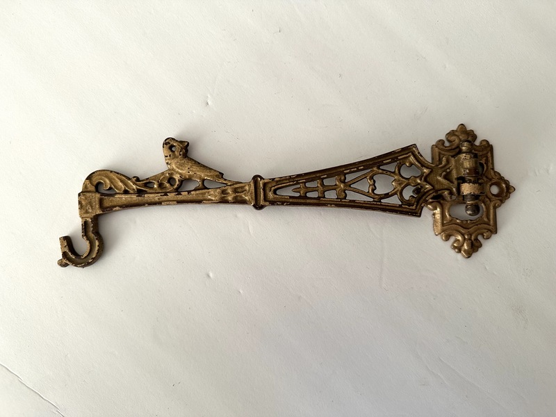 Rare Cast Iron Dove and Olive Branch Plant Hanger
