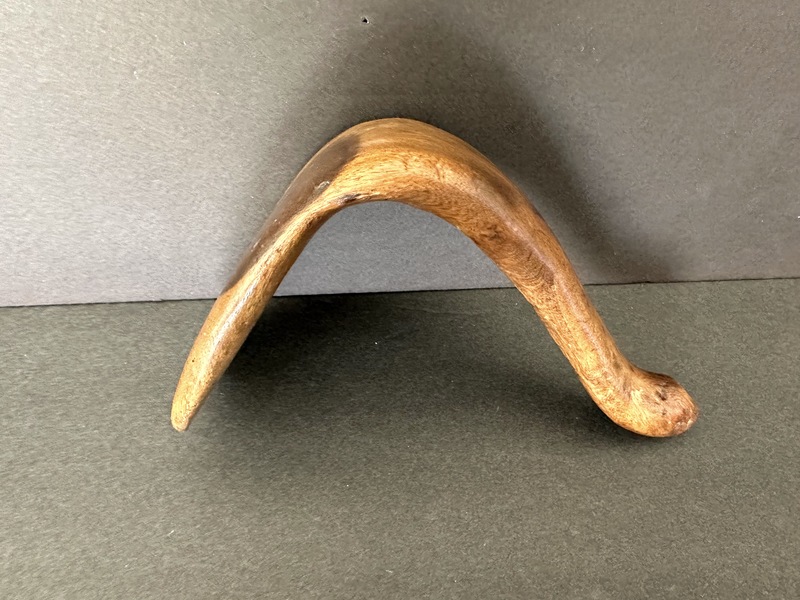 Early Sculptural Native American Wood Ware Paddle
