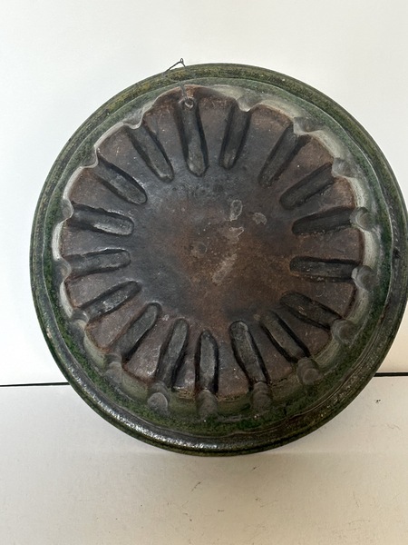 Great Colors 19th C Pottery Bundt Mold