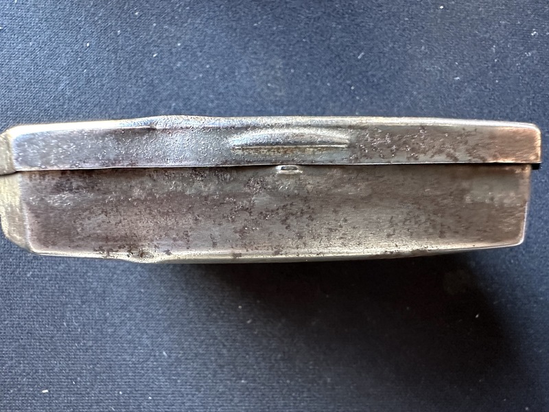 18th C Vermont Incised Tin Colonial Tinderbox
