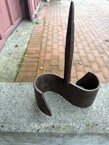 Hand Forged Antique Garden Pumpkin Gourd Smasher
