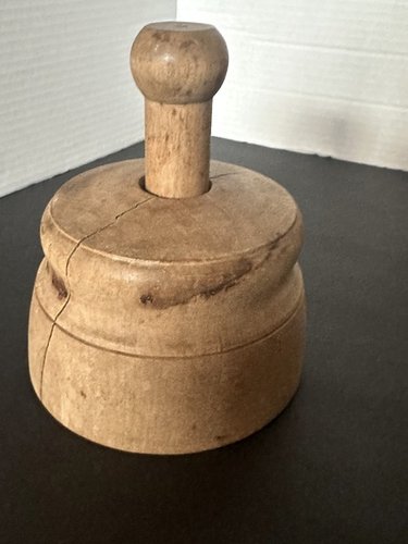 Antique Butter Mold Press Sheaf of Wheat