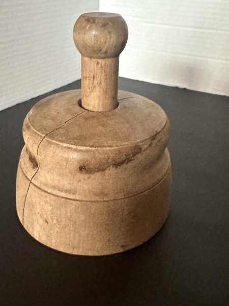 Antique Butter Mold Press Sheaf of Wheat