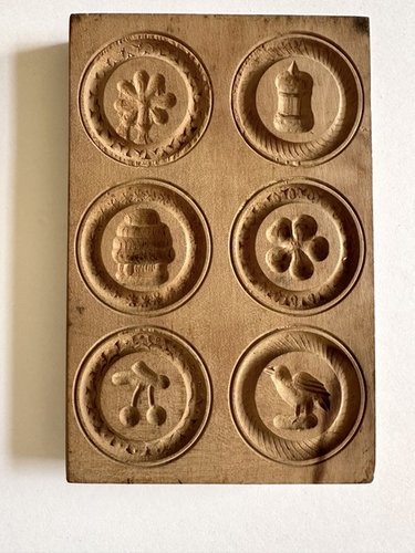 Vintage Maple Syrup Cookie Buttermold Six Imprints