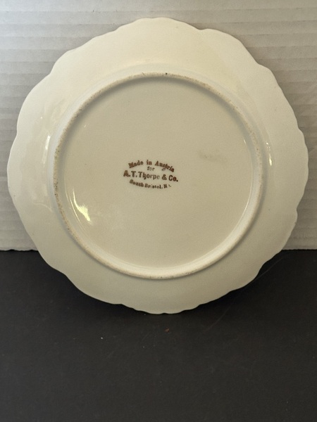 Penaquid Maine1890s Painted Plate Edgmere House