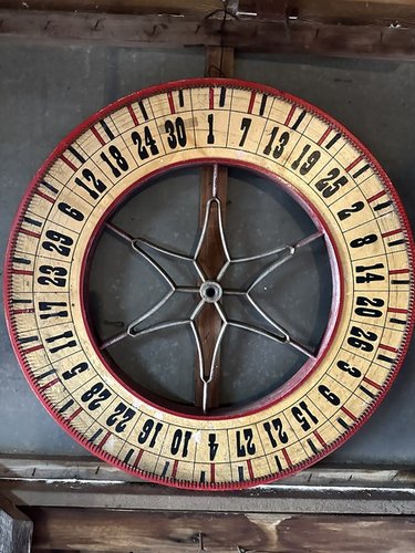 Vintage American Carnival Game Wheel Nice Paint
